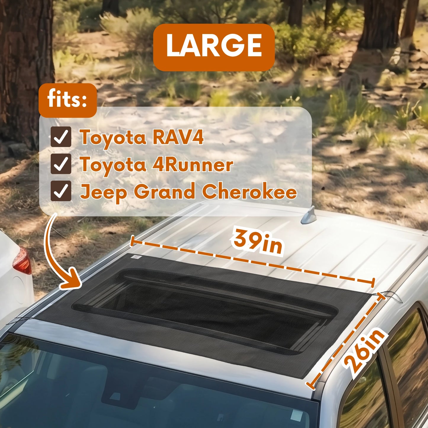 Magnetic Sunroof Bug Screen For Cars