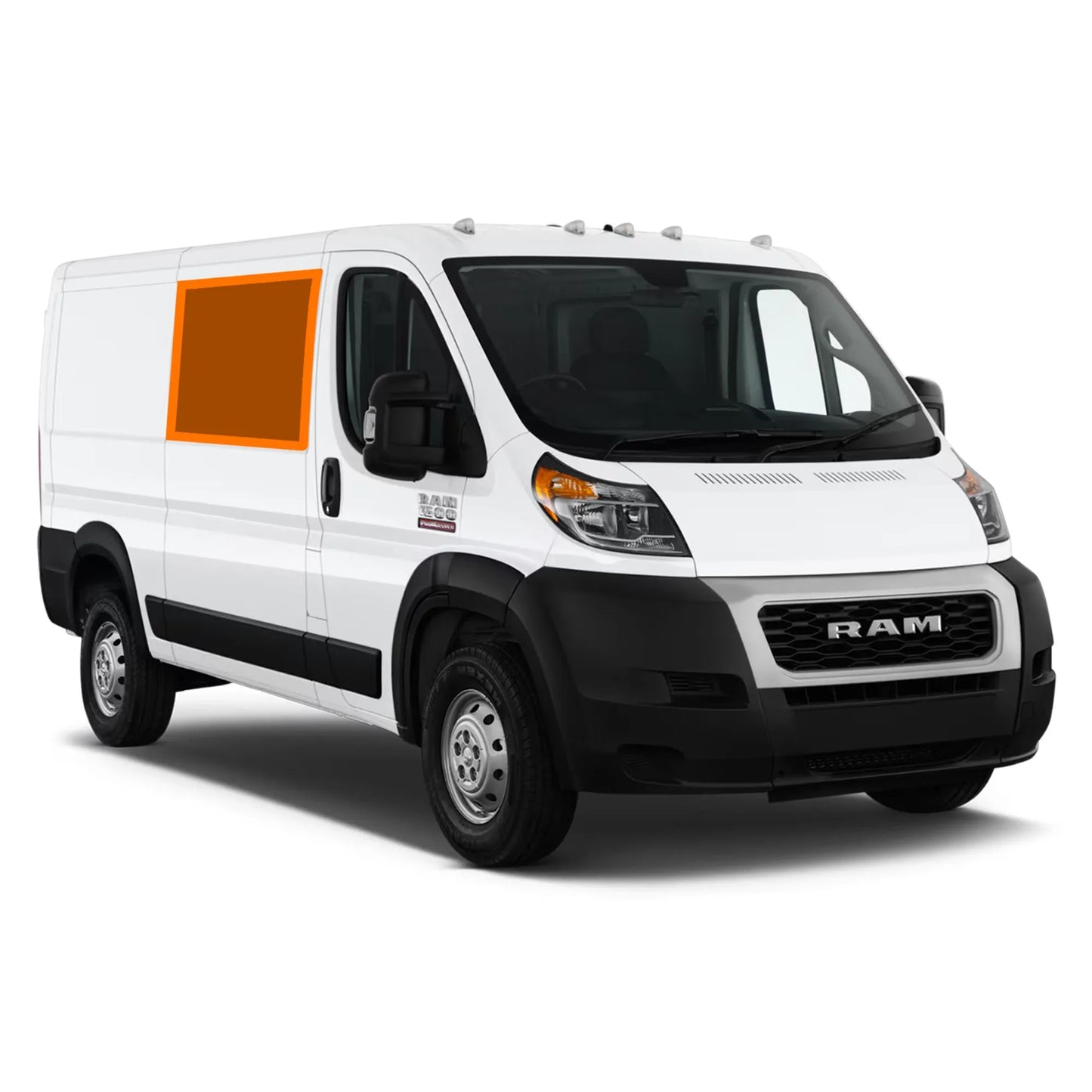 RAM Promaster Window Cover - Sliding Door Window (Bare Metal)