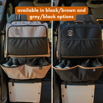 Premium Seat Back Shoe Organizer with Detachable Bag