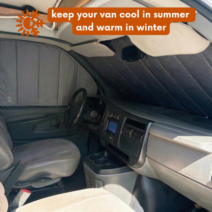 GMC Savana / Chevy Express Window Cover  - Windshield