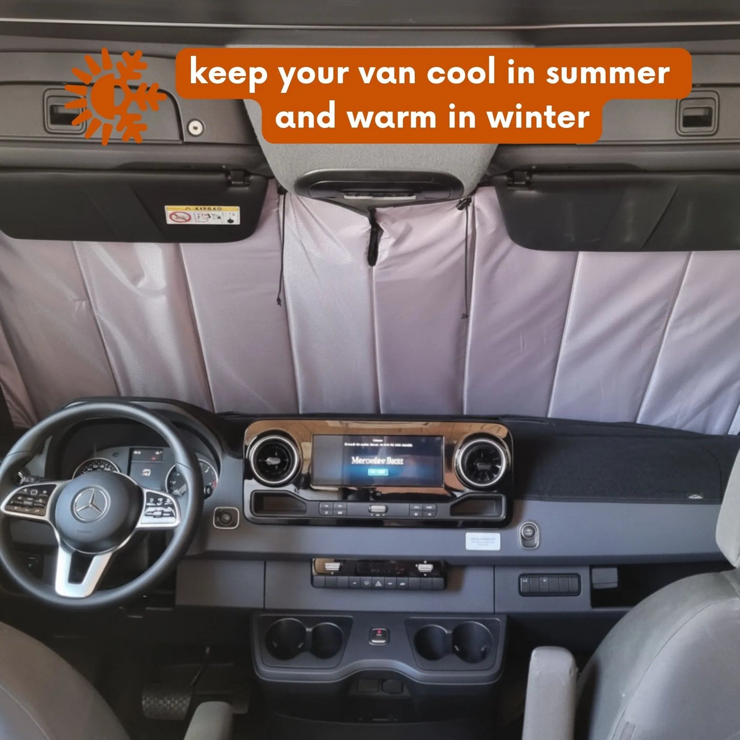 Mercedes Sprinter Window Cover - Behind Driver Window