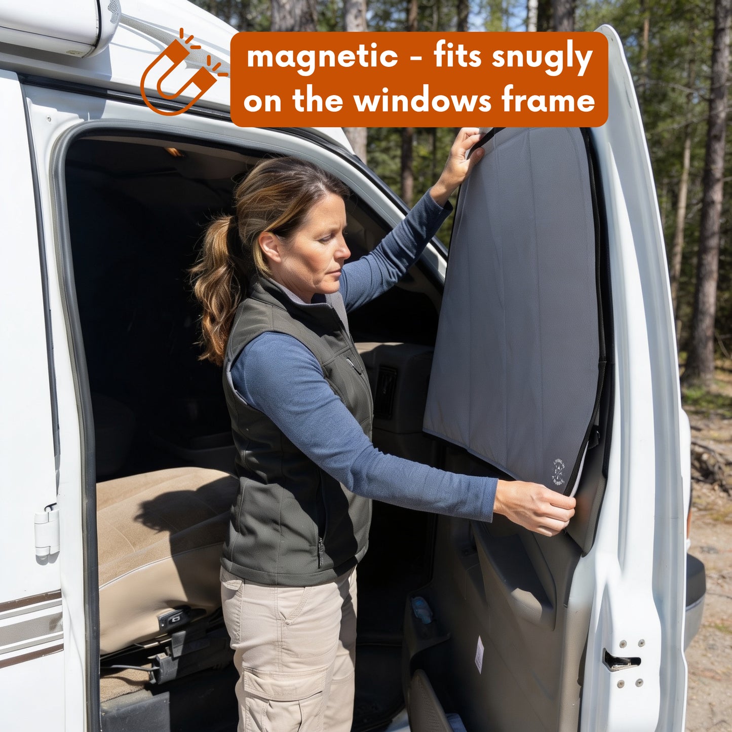 GMC Savana / Chevy Express Window Cover - Driver/Passenger Windows (Pair)