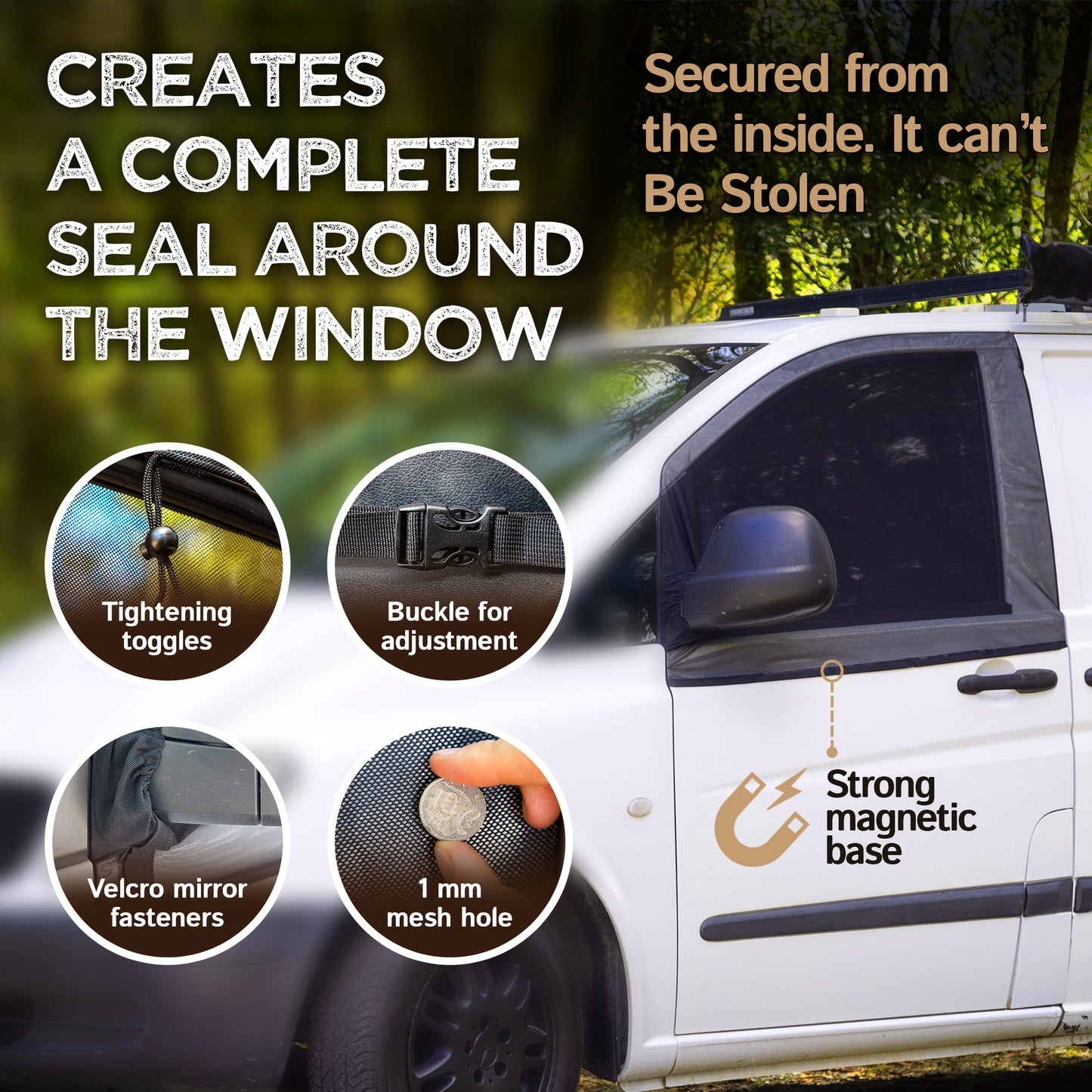 Van Bug Screens Bundle for RAM Promaster High Roof - 3 Pack