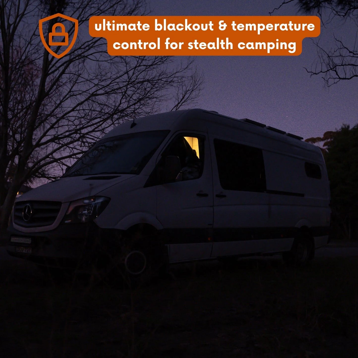 Mercedes Sprinter Window Cover - Mid Side Window