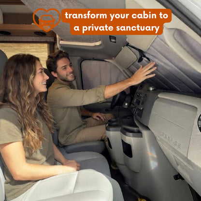 Ford E Series Cutaway (Econoline, E150, E250, E350, E450) Window Cover - Windshield