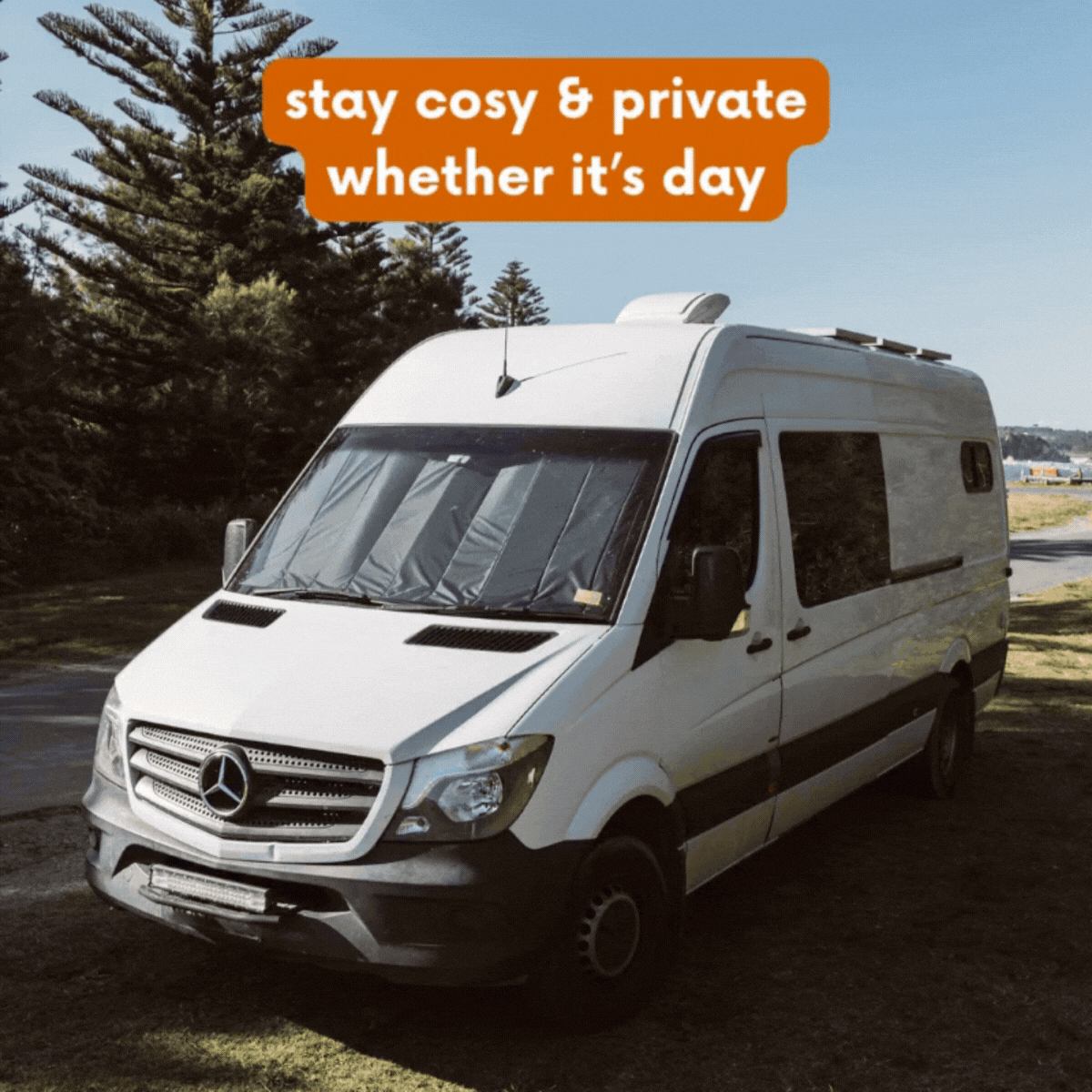 Mercedes Sprinter Window Cover - Rear Side Window