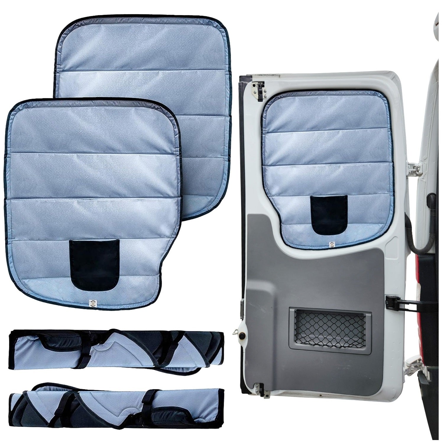 Insulated Rear Door Window Covers (Pair)