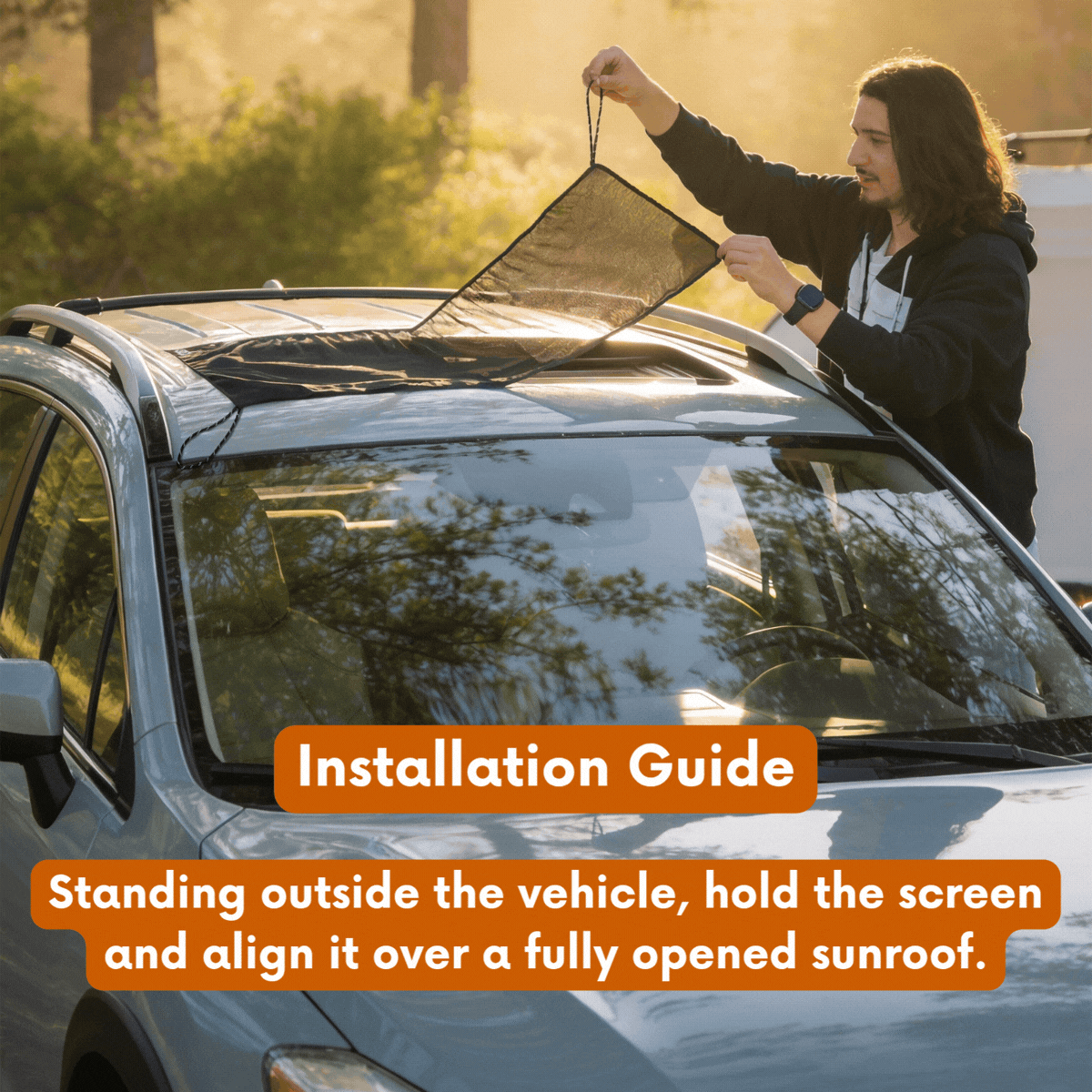 Magnetic Sunroof Bug Screen For Cars