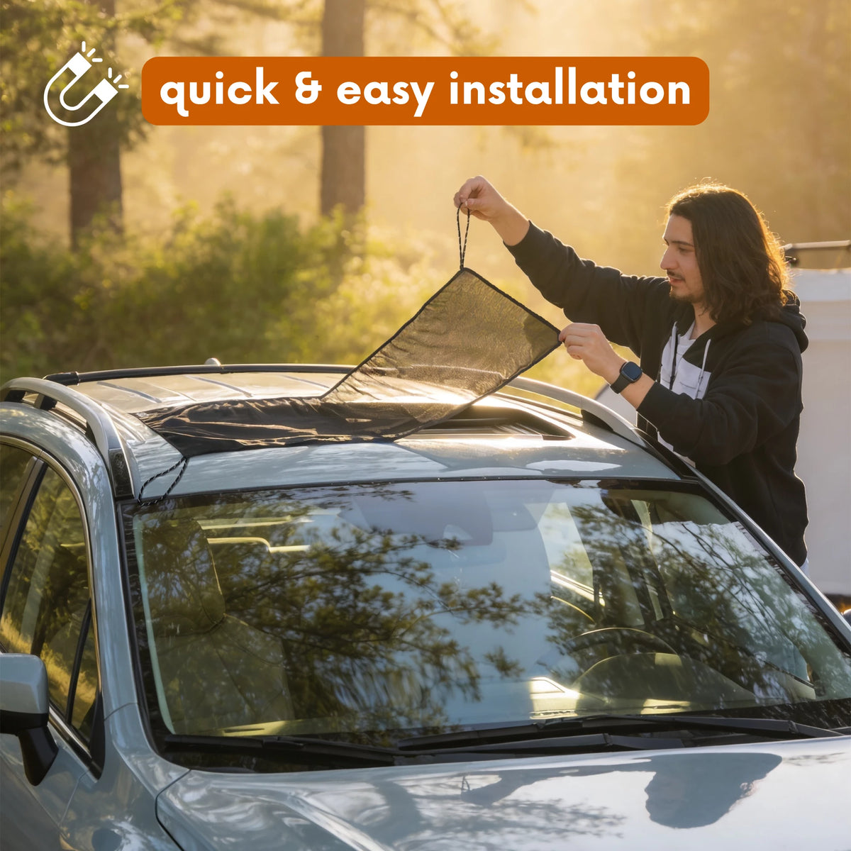 Auto Bug Screen Magnetic Sunroof Bug Screen For Cars – Living in a Bubble USA