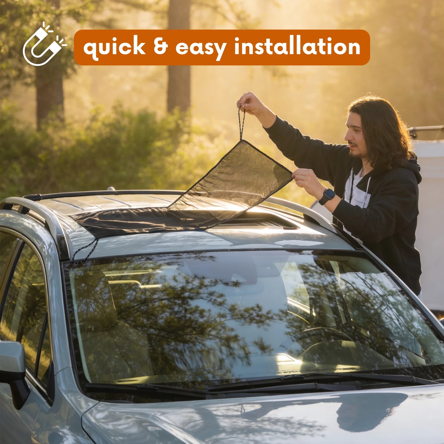 Magnetic Sunroof Bug Screen For Cars