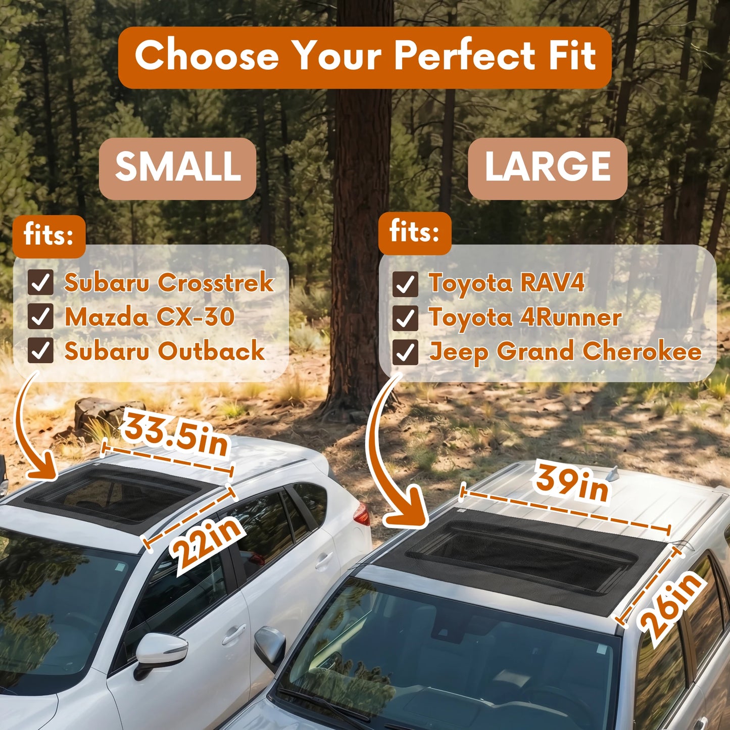 Magnetic Sunroof Bug Screen For Cars