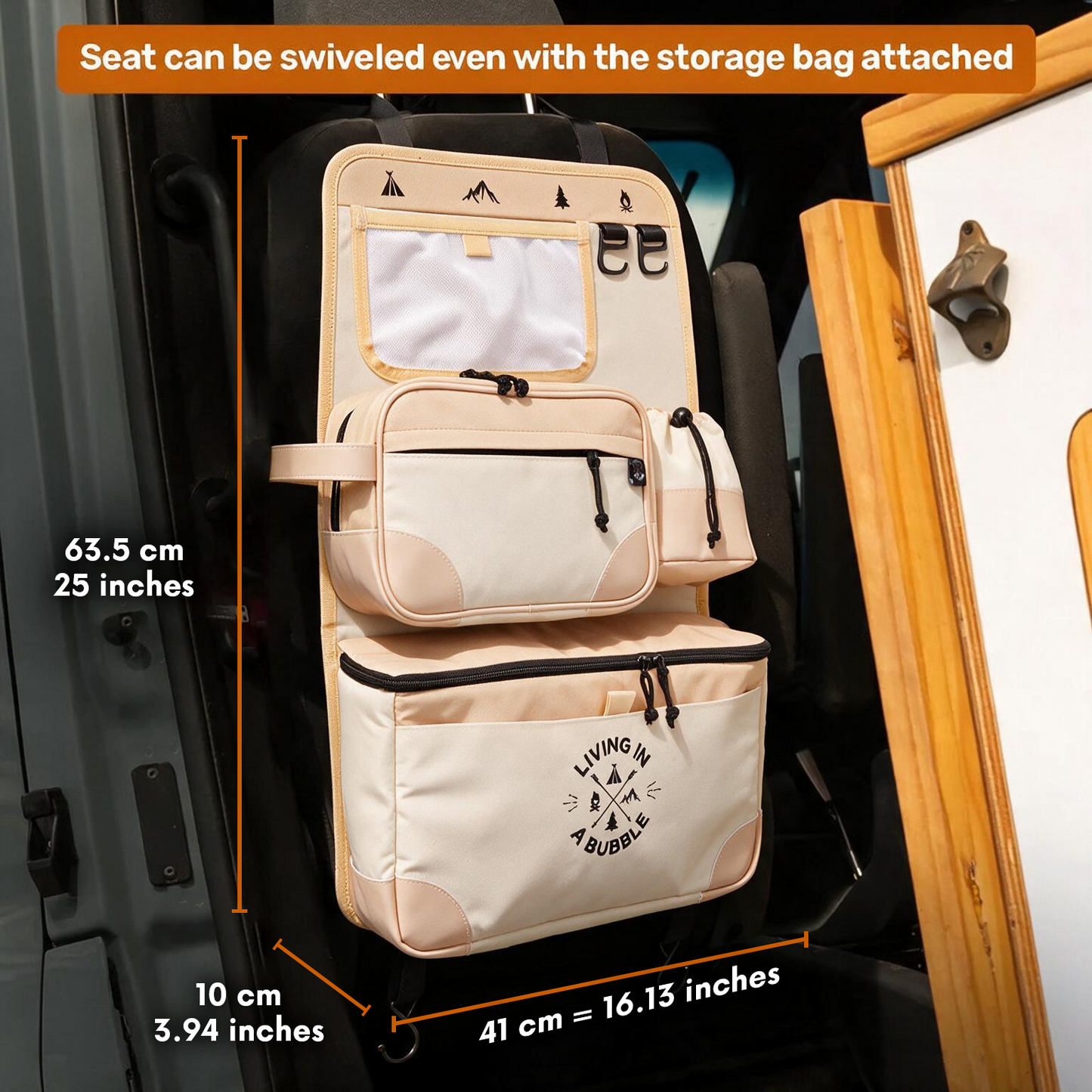 Premium Seat Back Storage Organizer