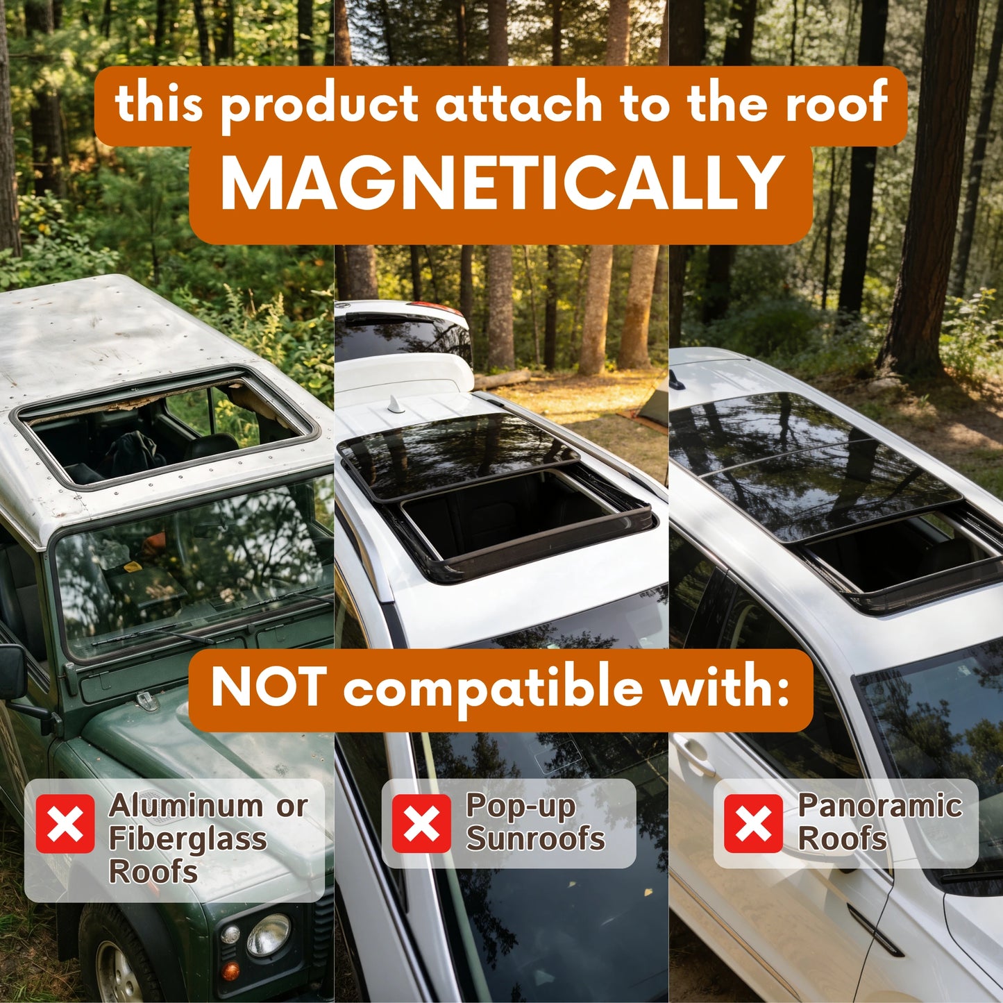 Magnetic Sunroof Bug Screen For Cars