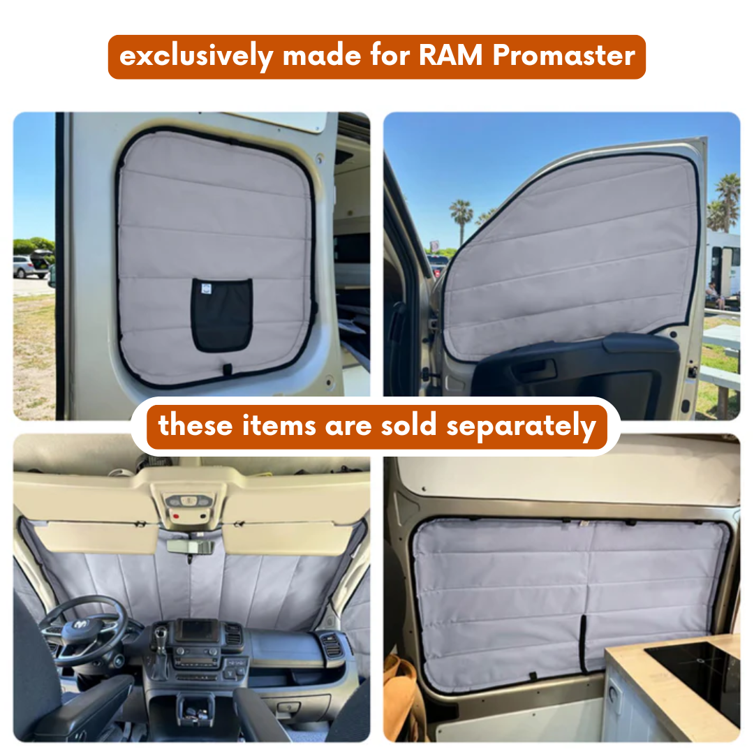 Window Screens Promaster RAM Promaster Window Cover - Windshield – Living in a Bubble USA