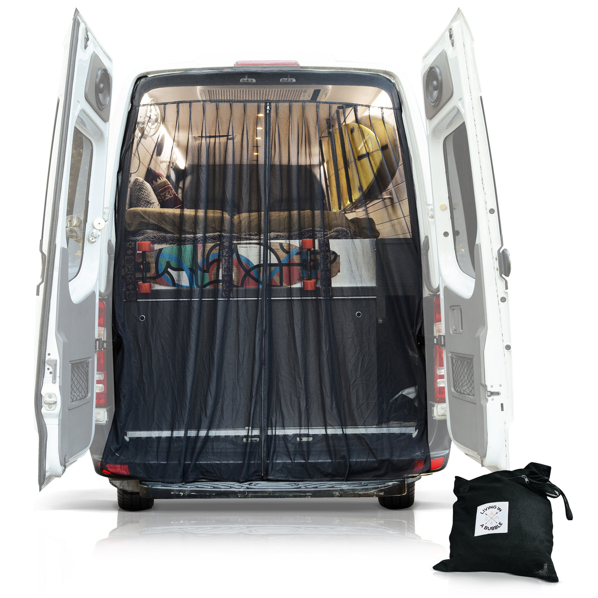 ZATOOTO Van Bug Screen Curtains Magnetic Rear Door Fly Screen RV Doo ZATOOTO Van Bug Screen Curtains Magnetic Rear Door Fly Screen RV Doo