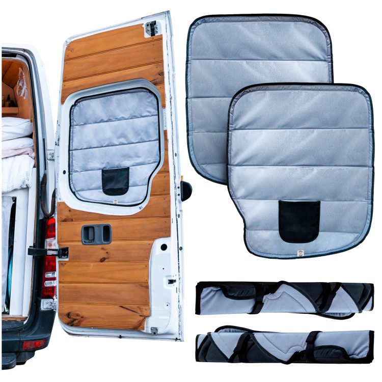 Insulated Blackout Rear Window Covers for Sprinter 2007-2019